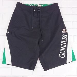 Guinness Board Shorts Size M Surfing Swim Black